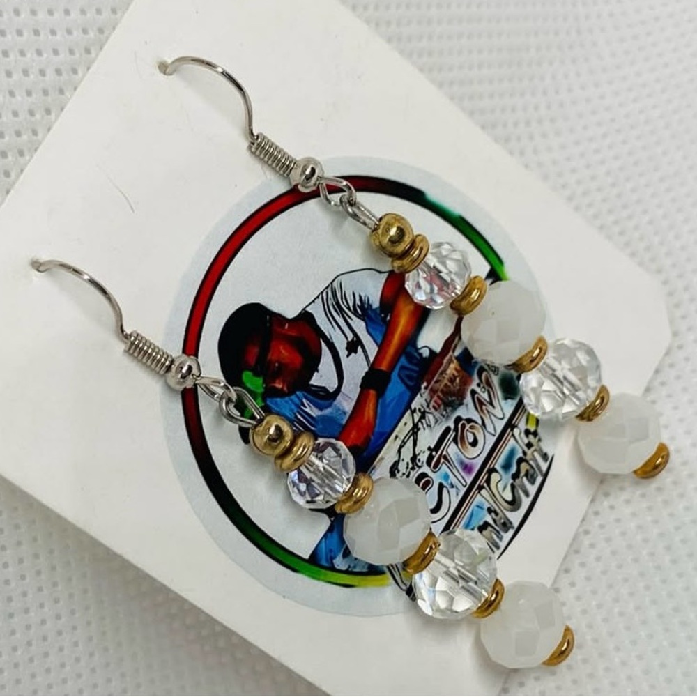 Whimsical Gold and Silver Circular Earrings. Customized! PICTONSHANDCRAFTJEWELRY